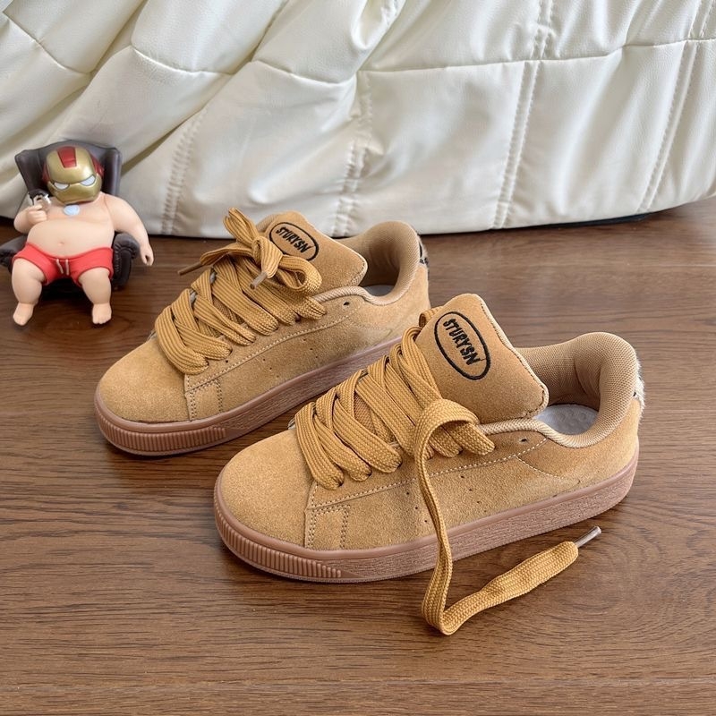 Sneakers pentru bărbați – vârf rotund, piele artificială, branț PU, talpă din cauciuc, talpă joasă, stil de toamnă, SGS certificat