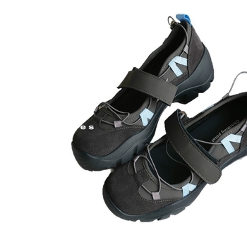Pantofi casual femei, plat, cu vârf rotund, model cu dungi, talpă din cauciuc groasă, branț EVA