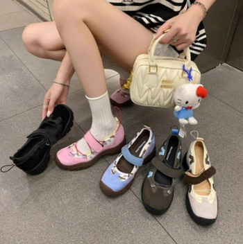 Pantofi casual femei, plat, cu vârf rotund, model cu dungi, talpă din cauciuc groasă, branț EVA