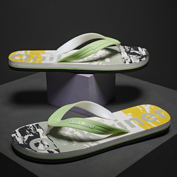 Ancient papuci EVA pentru bărbați, plajă, talpă moale și groasă, deget deschis