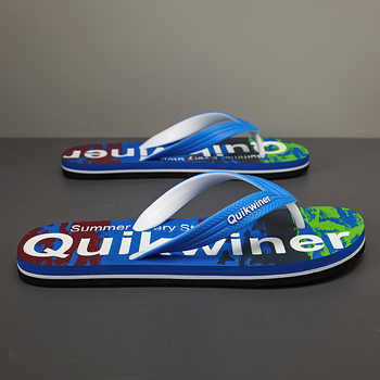 Ancient papuci EVA pentru bărbați, plajă, talpă moale și groasă, deget deschis