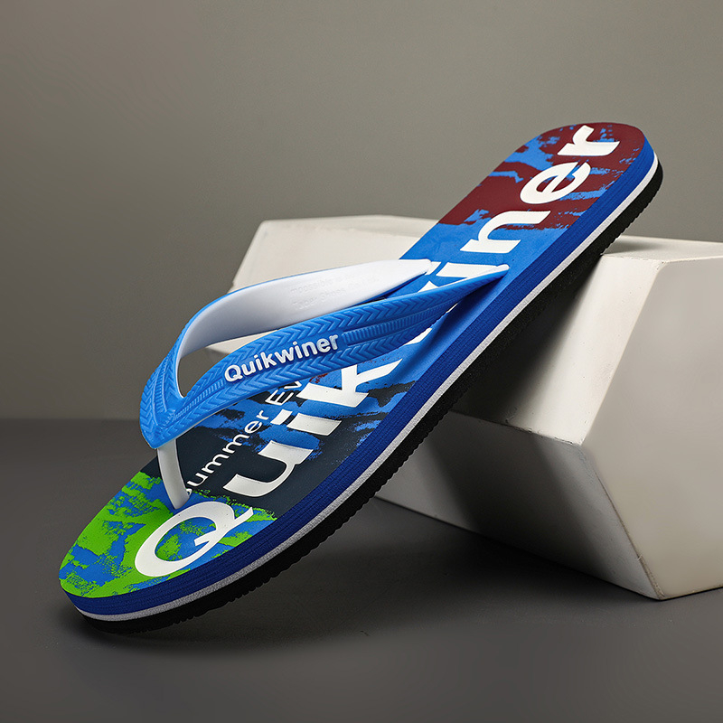 Ancient papuci EVA pentru bărbați, plajă, talpă moale și groasă, deget deschis