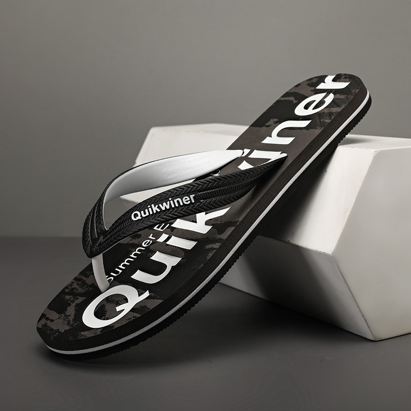 Ancient papuci EVA pentru bărbați, plajă, talpă moale și groasă, deget deschis