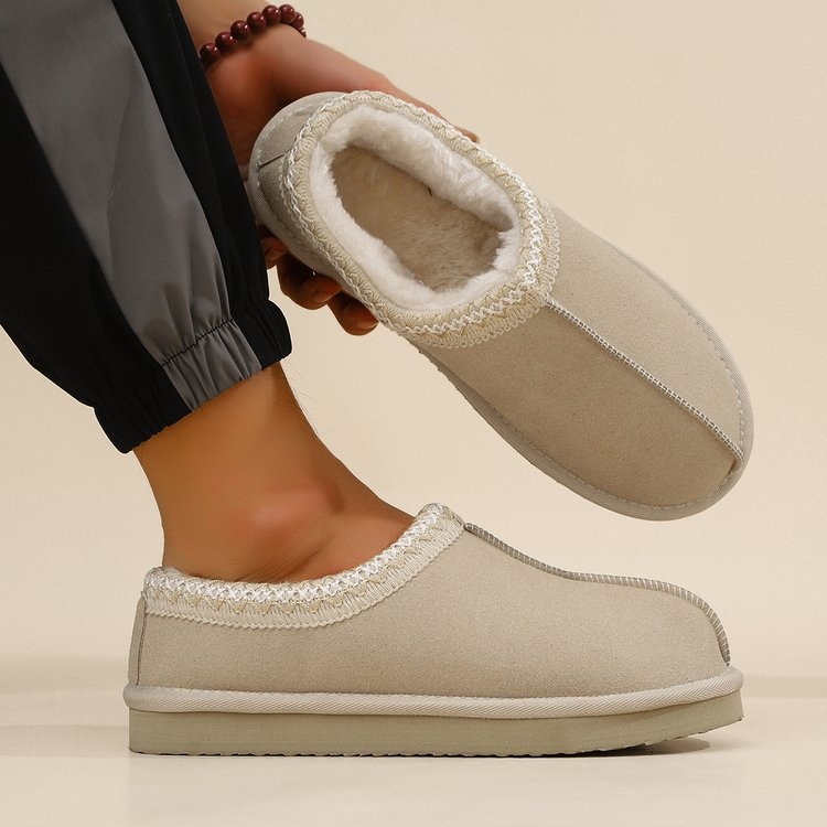 Ghete de iarnă pentru zăpadă, stil etnic, unisex, slip-on, PU upper cu talpă TPR