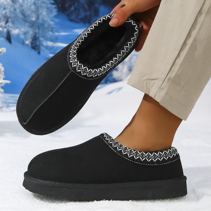 Ghete de iarnă pentru zăpadă, stil etnic, unisex, slip-on, PU upper cu talpă TPR