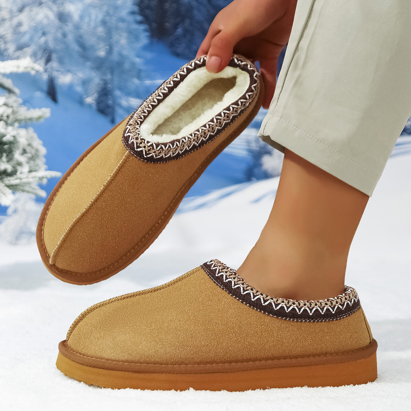 Ghete de iarnă pentru zăpadă, stil etnic, unisex, slip-on, PU upper cu talpă TPR