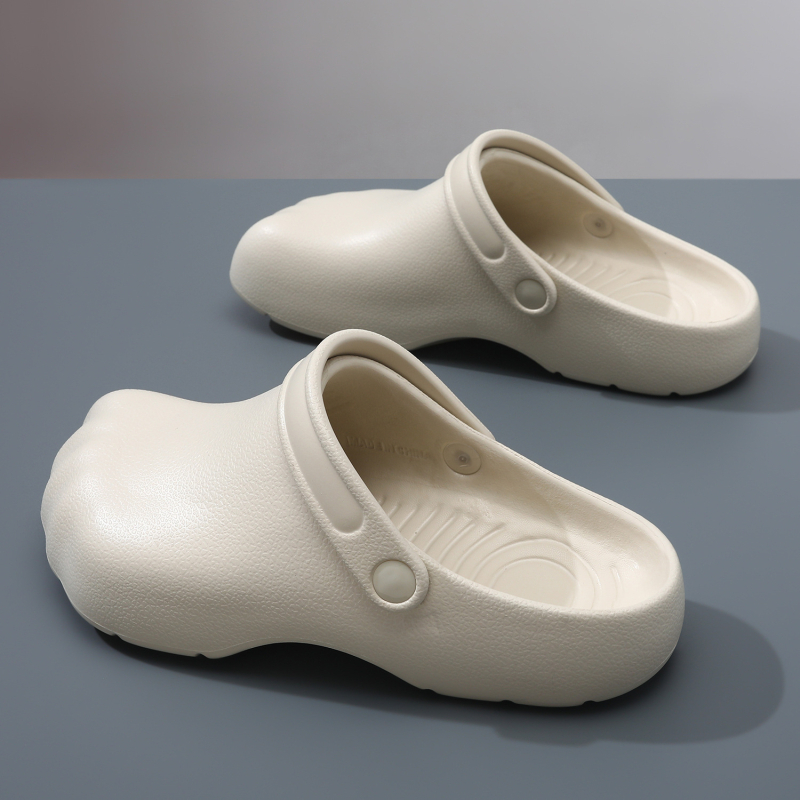 Papuci EVA pentru bărbați, cu vârf închis și călcâi deschis, respirabili, talpă antiderapantă, design cu cinci degete ca lăbuța pisicii, talpă EVA turnată într-o singură piesă, casual, vară 2025