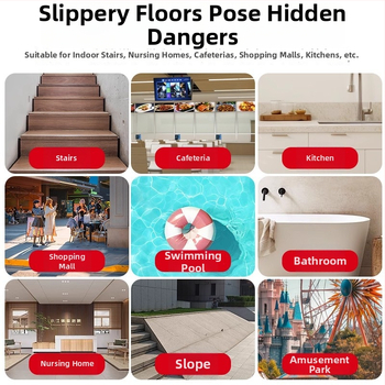 PEVA gumos anti-slip laiptų juosta - akriliniai klijai, vandeniui atspari, temperatūros diapazonas 0–70 °C