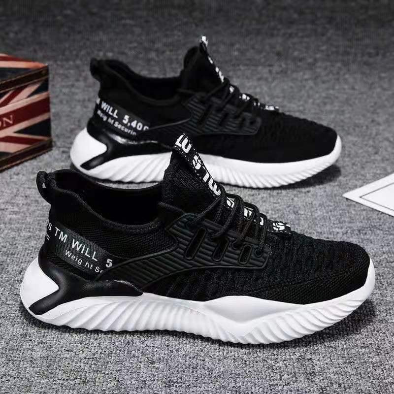 Pantofi sport casual cu plasă respirabilă, branț EVA și talpă din plastic, închidere frontală