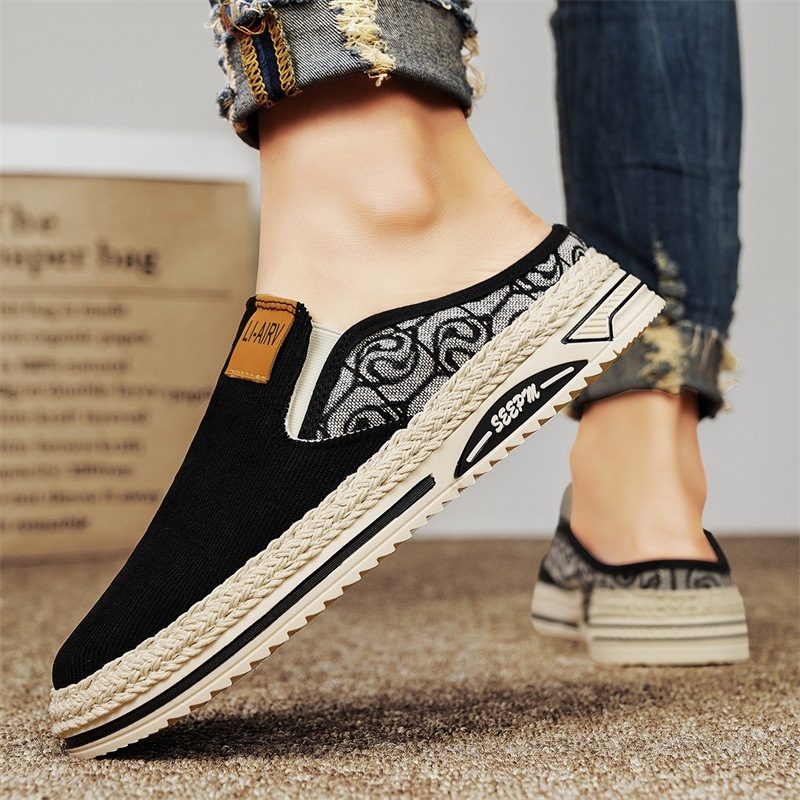 Muške ljetne Slip-On tenisice, gornji dio od tkanine, PVC đon, injekcijski oblik đona, ležerni stil