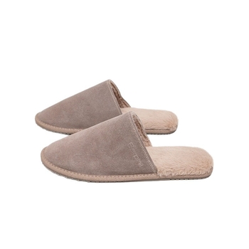Barphil Muške papuče za dom, gornji dio od suedea, TPR potplat, anti-slip, s umjetnim krznom iznutra, Slip-On