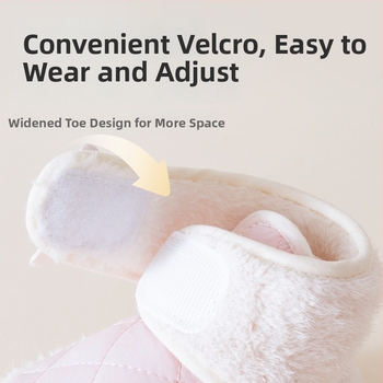 Kūdikių bateliai su Velcro užsegimu, universalūs, 6–12 mėnesių, viršus drobė, EVA padas