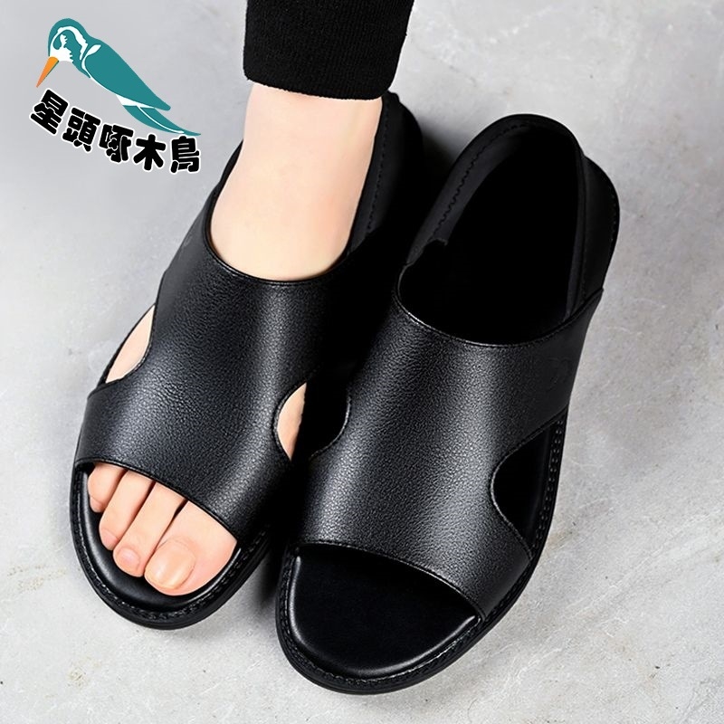 Férfi szandálok - lélegző, nyitott orrú, slip-on, gumitalp, 2025 tavasz