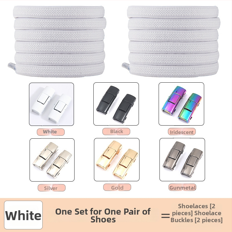 PC046 Batų raištelių fiksavimo sistema – elastinė, be rišimo, tinka sportbačiams, odiniams batams, aulinėms, kasdieniams ir audiniams – ilgis 1 m – Jin Ying