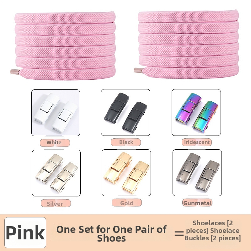 PC046 Batų raištelių fiksavimo sistema – elastinė, be rišimo, tinka sportbačiams, odiniams batams, aulinėms, kasdieniams ir audiniams – ilgis 1 m – Jin Ying