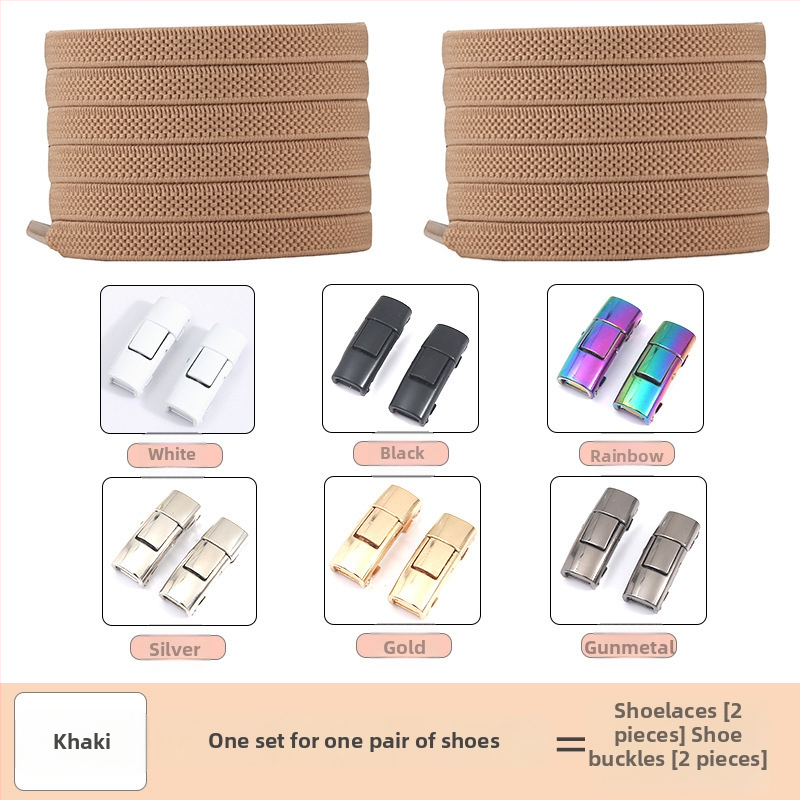 PC046 Batų raištelių fiksavimo sistema – elastinė, be rišimo, tinka sportbačiams, odiniams batams, aulinėms, kasdieniams ir audiniams – ilgis 1 m – Jin Ying