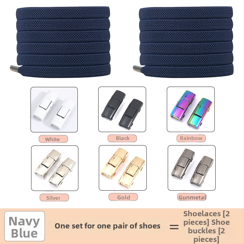 PC046 Batų raištelių fiksavimo sistema – elastinė, be rišimo, tinka sportbačiams, odiniams batams, aulinėms, kasdieniams ir audiniams – ilgis 1 m – Jin Ying