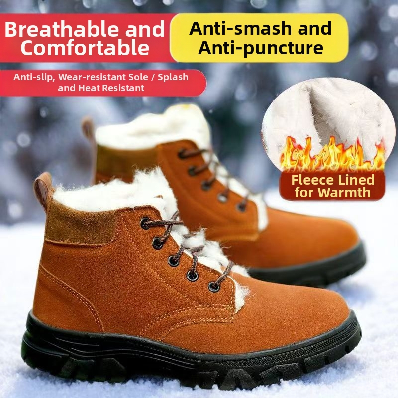 Vyriniai žieminiai sniego batai iš odos, vilnos įdaila, neslystanti gumos pada, klininis kulnas, apvali nosis