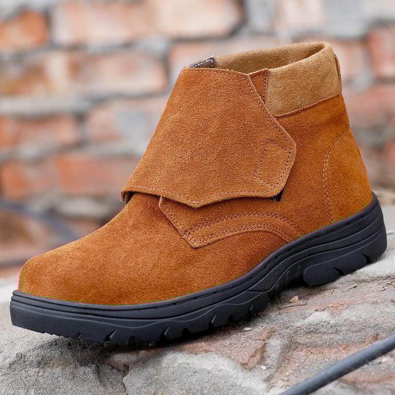 Vyriniai žieminiai sniego batai iš odos, vilnos įdaila, neslystanti gumos pada, klininis kulnas, apvali nosis