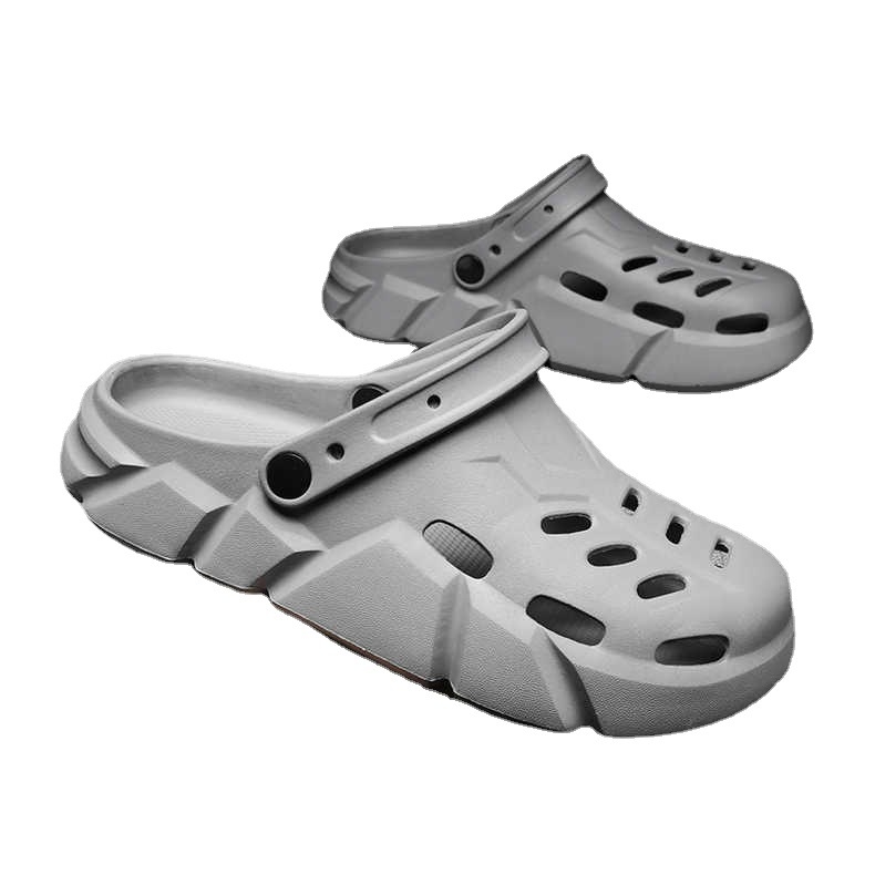 Férfiaknak lyukas cipő, tengerparti stílus, műanyag felsőrész és talp, injekciós talp technológia