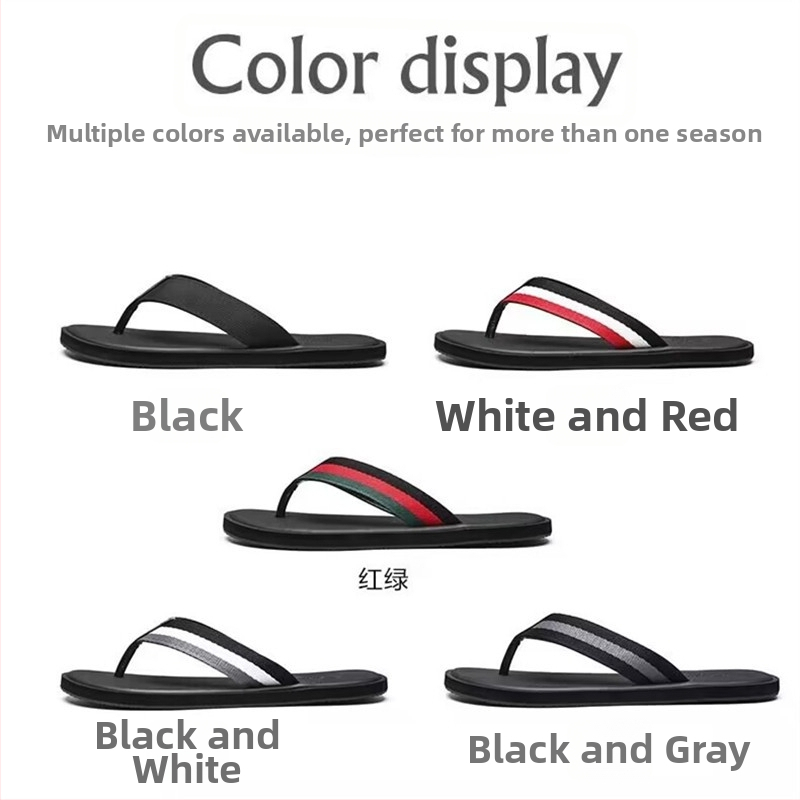 Lu Lanson Flip-flops bărbați — partea superioară din denim, talpă EVA, papuci de plajă cu deget deschis, primăvara 2024