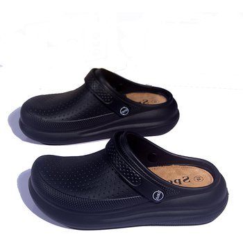 Papuci casual bărbați, Crocs stil, vârf închis, partea superioară EVA și talpa EVA, slip-on