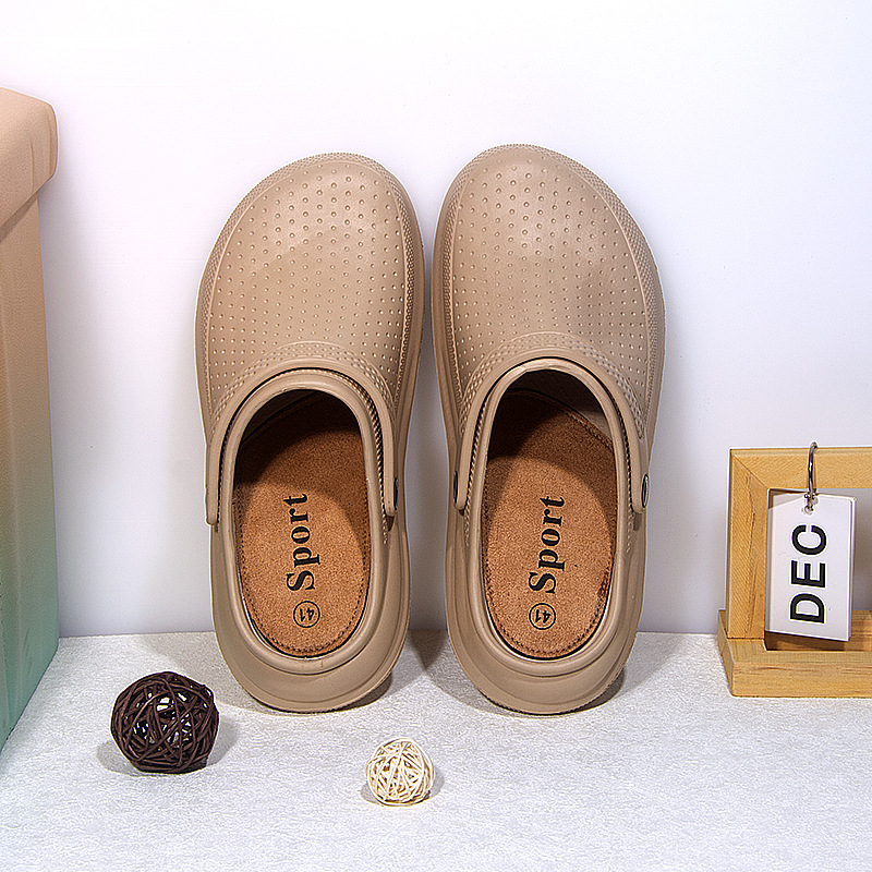 Papuci casual bărbați, Crocs stil, vârf închis, partea superioară EVA și talpa EVA, slip-on