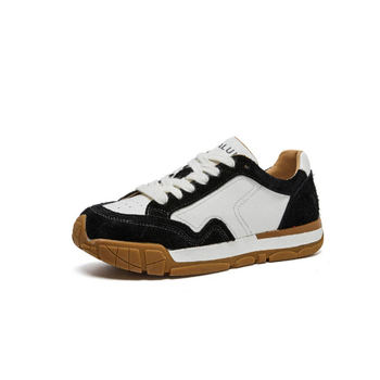 Sieviešu ikdienas brīvā laika treniņapavi ar šņorēm, zemais augšējais daļā, elpojošs sieta iekšējais materiāls, pigskin un sieta augšdaļa, PU vidējā zole un dabiskā gumijas zole