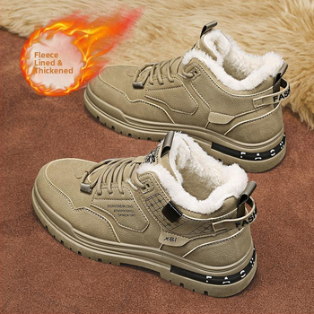 Meeste Martin botid, PU ülaosa, sünteetiline lühikese plüüsi vooder, PU talla, soojad ja libisemiskindlad