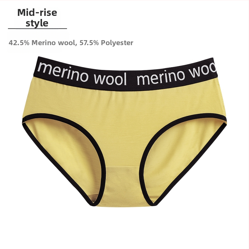 Naiste meriinovillast aluspüksid – õhukesed sportlikud aluspüksid, madal vöökoht, 100% meriinovill