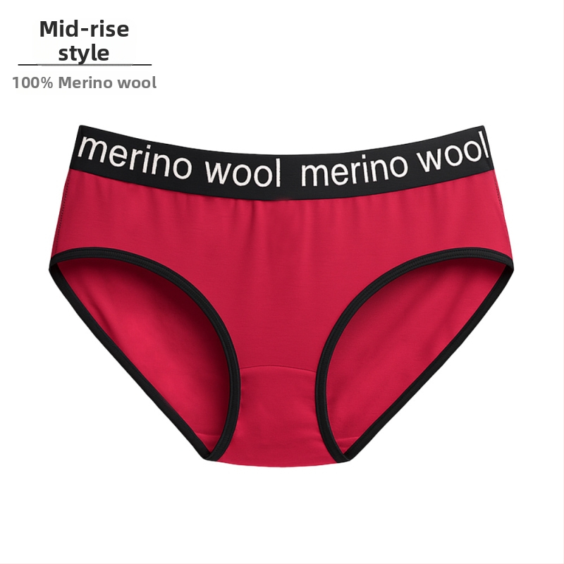 Naiste meriinovillast aluspüksid – õhukesed sportlikud aluspüksid, madal vöökoht, 100% meriinovill