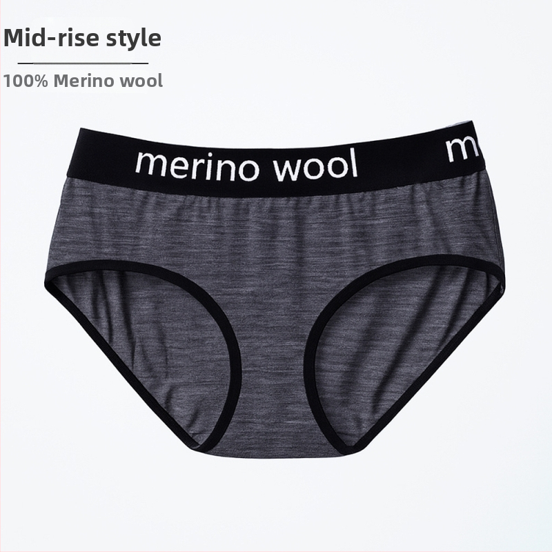 Naiste meriinovillast aluspüksid – õhukesed sportlikud aluspüksid, madal vöökoht, 100% meriinovill