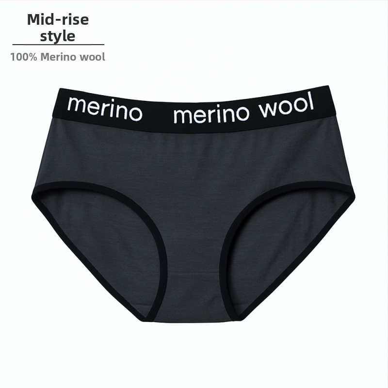 Naiste meriinovillast aluspüksid – õhukesed sportlikud aluspüksid, madal vöökoht, 100% meriinovill