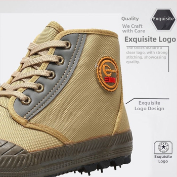 Unisex kõrged töölõpemoodid, puuvillane ülemine, tekstiilne sissetaldus, süstlusega vormitud tald, 3-5 cm kreen