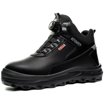 Muške sigurnosne radne cipele - lagane, visoki gornji dio, čelični prst, otporne na probijanje i udarce, koža od mikrovlakana