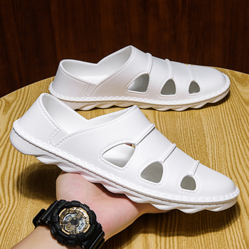 Ανδρικά casual σανδάλια με PU επάνω μέρος, slip-on, αναπνεύσιμα