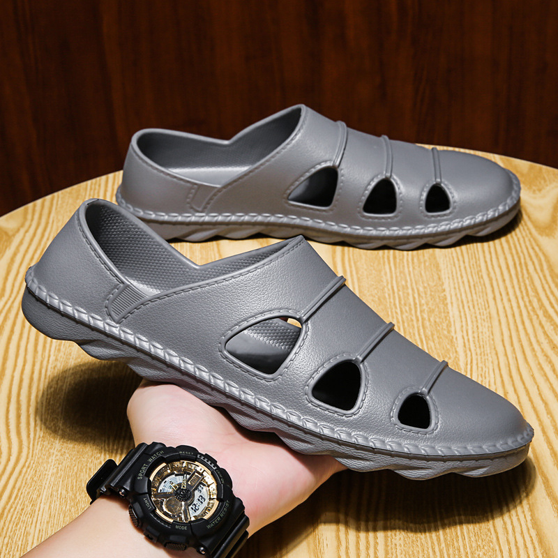 Ανδρικά casual σανδάλια με PU επάνω μέρος, slip-on, αναπνεύσιμα