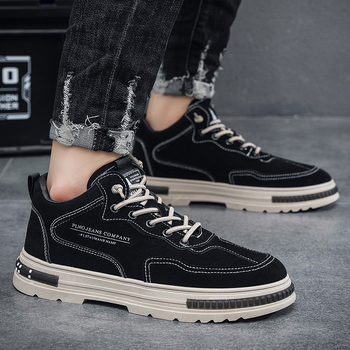 Мъжки есенни предпазни обувки за работа, проветрими, PU горна част, EVA стелка, дебела подметка