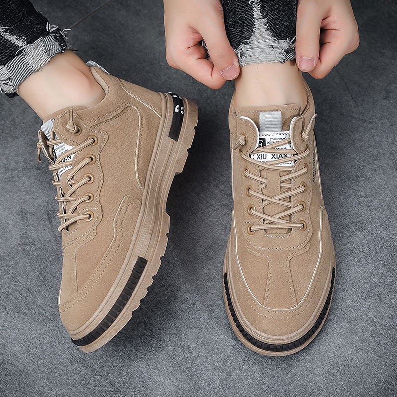 Мъжки есенни предпазни обувки за работа, проветрими, PU горна част, EVA стелка, дебела подметка