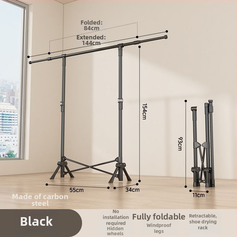 Grīdas sztāvs drēbju žāvēšanai, teleskopisks, pārvietojams un saliekams, nerūsējošā tēraudā, piemērots balkoniem, mājām vai studentu mājām, modelis 7845756785