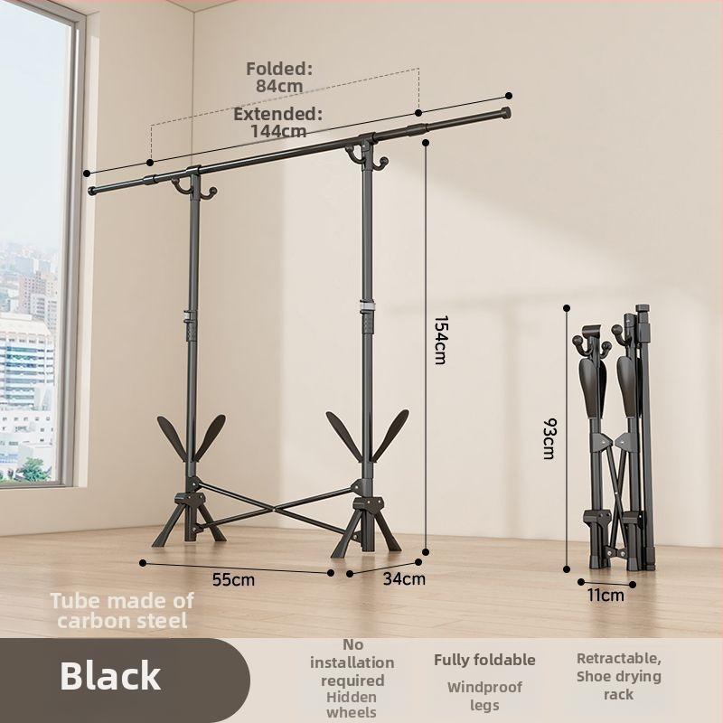 Grīdas sztāvs drēbju žāvēšanai, teleskopisks, pārvietojams un saliekams, nerūsējošā tēraudā, piemērots balkoniem, mājām vai studentu mājām, modelis 7845756785