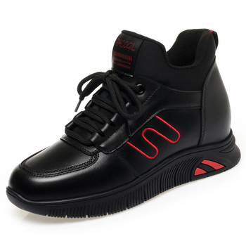 Μαμά casual χειμωνιάτικα γυναικεία παπούτσια με μαλακή σόλα, επένδυση φλίς, πλευρικός φερμουάρ, άνω μέρος από μικροϊνες, εσωτερική σόλα από συνθετική γούνα