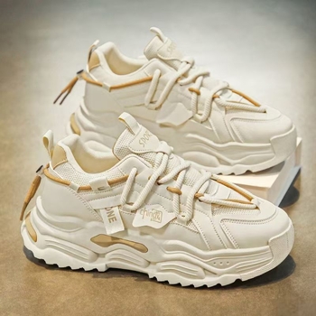 Ανδρικά casual sneakers με επάνω μέρος από τεχνητό δέρμα, εσωτερικό από πλέγμα, πάτος EVA, σόλα από καουτσούκ, σόλα με τεχνολογία injection-molded