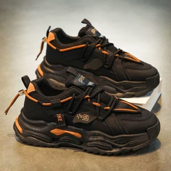 Ανδρικά casual sneakers με επάνω μέρος από τεχνητό δέρμα, εσωτερικό από πλέγμα, πάτος EVA, σόλα από καουτσούκ, σόλα με τεχνολογία injection-molded