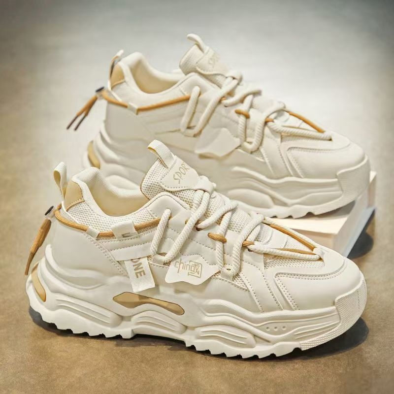 Ανδρικά casual sneakers με επάνω μέρος από τεχνητό δέρμα, εσωτερικό από πλέγμα, πάτος EVA, σόλα από καουτσούκ, σόλα με τεχνολογία injection-molded