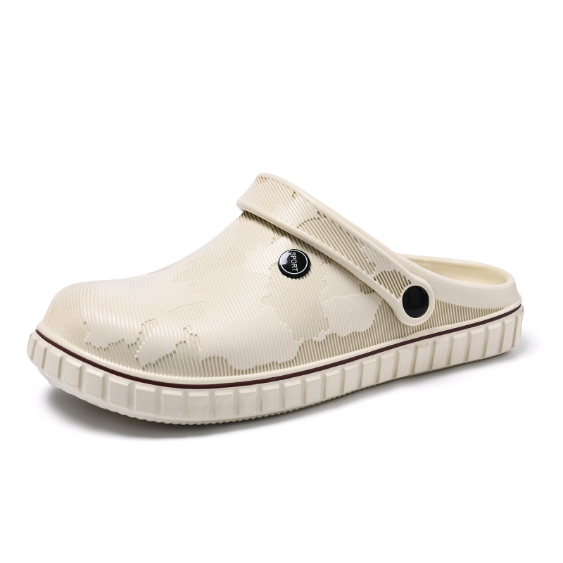 Ανδρικά Crocs-stílus σανδάλια για καλοκαίρι, EVA επάνω μέρος, EVA σόλα, κατασκευή injection-molded, slip-on, χαλαρό στυλ