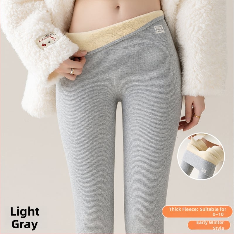 Medvilniniai žieminiai leginsai su fliso viduje, aukštos liemens formavimui, super stora, šilta