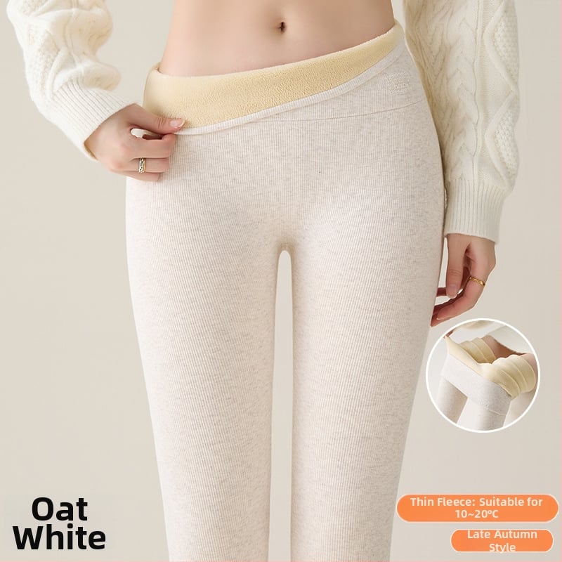 Medvilniniai žieminiai leginsai su fliso viduje, aukštos liemens formavimui, super stora, šilta