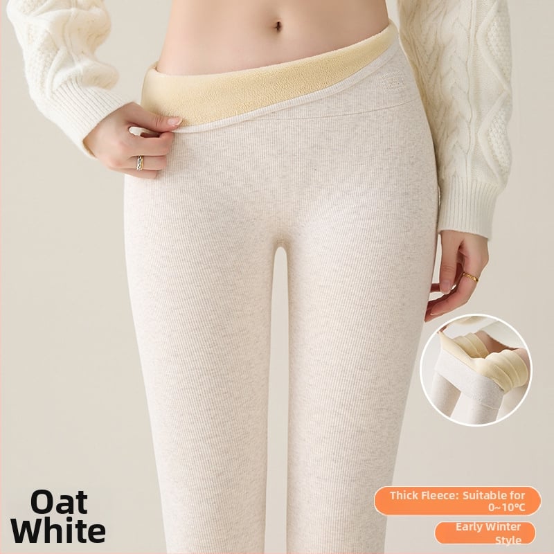 Medvilniniai žieminiai leginsai su fliso viduje, aukštos liemens formavimui, super stora, šilta