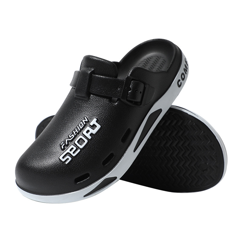 Jiacheng Bărbați Baotou Crocs-Style EVA Clogs – respirabile, rezistente la uzură, confecționate prin injecție, slip-on, vară 2025